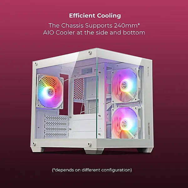 ZEBRONICS CABINET MERCURY 15 WHITE